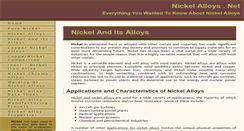 Desktop Screenshot of nickel-alloys.net